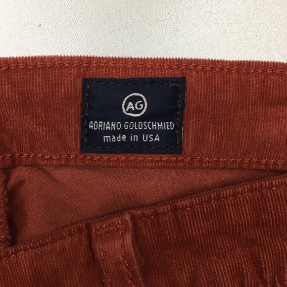 AG ADRIANO GOLDSCHMIED Rust/Brick Corduroy The Legging Super Skinny Jeans - Picture 2 of 12